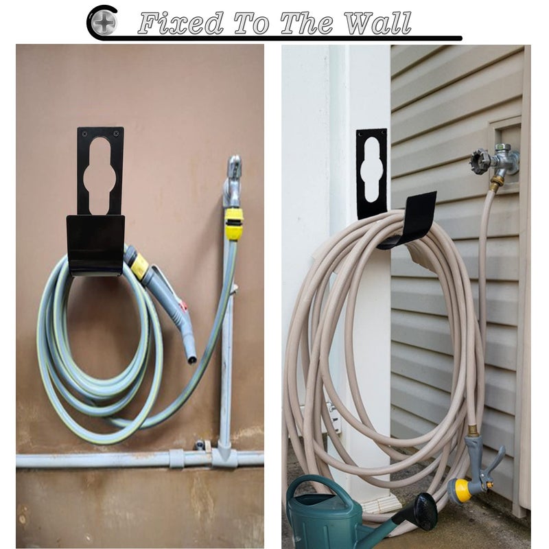 SupKing Hose Holder Wall Mount Heavy Duty Garden Hose Hanger Reel Metal Hose Hooks Fit to100ft Expandable Watering Hose Storage - Image 3